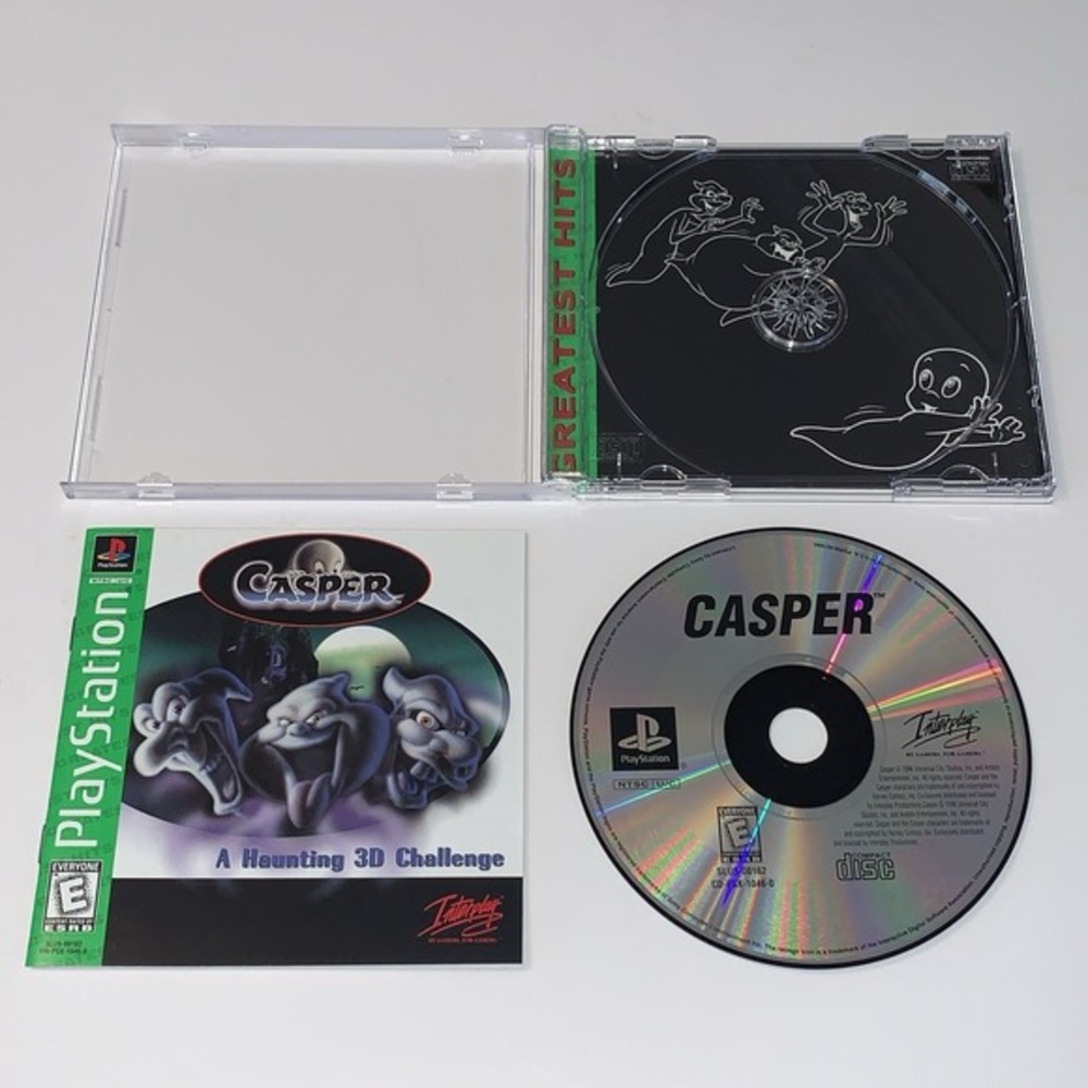 Casper A Haunting 3D Challenge PlayStation 1 PS1 1996 CIB w/ Reg Card Tested Pic